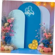 Arch Backdrop Cover Set of 3 Blue Arch Cover 6FT 6.6FT 7.2FT Wedding Baby