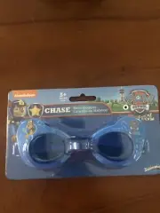 New Nickelodeon Paw Patrol Chase Swim Goggles Push Button Adjustable Age 3+