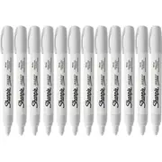 Sharpie Pack 12 Paint Marker Oil Based Medium 1.5mm (White)