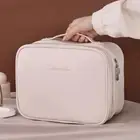 Double Layer Cosmetic Bag Portable Beauty Case Pouch Make Up Storage Bag