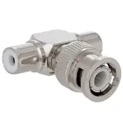 BNC Male to 2 RCA Female Coax Coaxial Video Cable Adapter Connector CCTV Camera