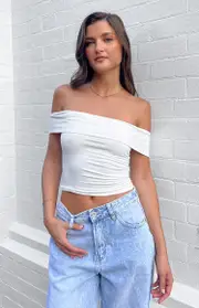 Paige Off Shoulder White Top