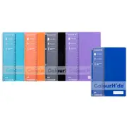Colourhide PP Writing Notebook A4 w/ Ruler School Stationery 120-Pages Assorted