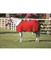 NEW BIG D 420D NYLON RED/BLACK HORSE BLANKET SHEET OPEN FRONT SIZE 80