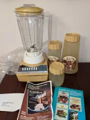 Vintage 1970's HAMILTON BEACH GOLD BLENDER PLUS 14 speeds NEW NOS BOX Model 669G