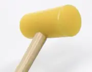 Yellow Plastic Mallet 1-1/4x3" Non Marring Jewelry Making Hammer 4oz Garland USA