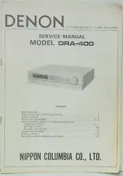 DENON Model DRA-400 Tuner Amplifier Service Manual - NEW
