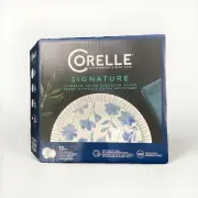 Corelle Botanical Stripes 12-pc. Dinnerware Set, Blue