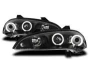 Mga headlight for Opel TIGRA 94-00 Itim ang Mata ng Mga anghel LPOP10WS XINO AU
