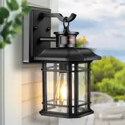 Outdoor Light Fixture with Motion Sensor, Dusk to Dawn Modern Exterior Porch Lig