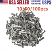 10/50/100PCS Copper Female Spade Crimp Terminals 2.8mm Connector Non insulated