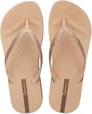 Ipanema Mesh Chic Plaat Fem Women's Flip Flops Size 4 Beige UK 4, Beige, 7 AU