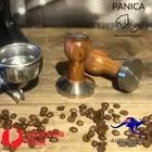 Coffee Tamper 58mm Stainless Steel Natural Wood Handle- located in Australia.