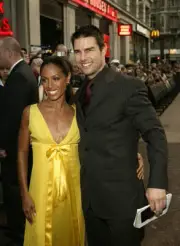 Tom Cruise and Jada Pinkett Smith arrive at the UK Premiere of Co- 2004 Photo 15