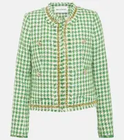 [Rebecca Vallance] Rebecca Vallance Cher houndstooth jacket UK 16 multicoloured
