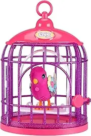 Little Live Pets Lil' Bird & Bird Cage, New Light Up Wings with 20 + Sounds, and Reacts to Touch