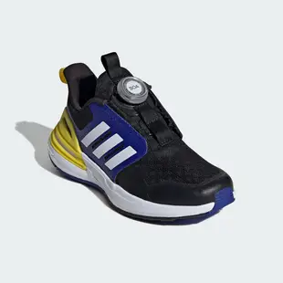 Adidas Rapidasport Boa K 中童 黑藍色 小朋友 緩衝 旋鈕鞋帶 運動鞋 慢跑鞋 IF8542
