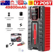 49800mAh Portable Car Jump Starter Power Bank Pack Battery Charger Booster 12V~