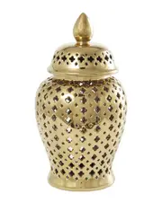 Peyton Lane Decorative Ceramic Jar with Lid