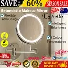 Embellir Extendable Makeup Mirror 10X Magnifying Double-Sided Bathroom Mirror AU