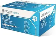 VetRx U-40 1/2cc Pet Insulin Syringes - 1/2cc, 29G x 1/2’’, 100 ct, Comfortable & Accurate Dosing, Compatible with Any U-40 Strength Insulin