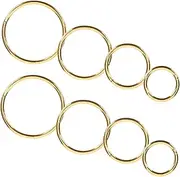 [Yardenfun] 8pcs Nose Ring Jewelry Spiral Hoop Nose Studs Fashion Metal Piercing Set