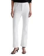 Ag Farrah Mid Rise Boot Crop Jeans in Gallery White