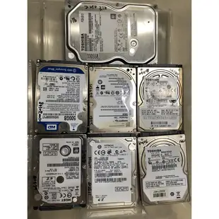 二手良品 2.5吋 hdd 傳統式 sata 硬碟 500g 640g 750g 1tb 筆電用 sata介面