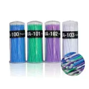 400 Pcs 1.2-2.5MM Dental Disposable Micro Applicator Brush with Protable Box