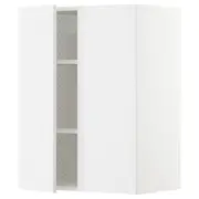 METOD wall cabinet with shelves/2 doors, white/Ringhult white, 60x37x80 cm