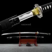 High Quality Carbon Steel Japanese Katana Black Samurai Sword Sharp Full Tang.