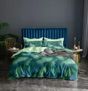 Kalena Leaves Quilt/Doona/Duvet Cover Set - King Size