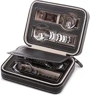 [CFZSALK] Watch Box Watch Holder Portable PU Leather 2/4/8 Slot Watch Box Display Case Storage Watch Organizer Holder Watch Case (Color : Onecolor, Size : 4 Slot) KeYJ