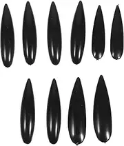 LUOZZY 5pcs Fake Witch Nails Decoration Women Manicure Nails Artificial Nails Cosplay Witch Nails Photo Prop for Halloween