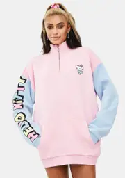 [NGOrder] Hello Kitty Color Contrast Panel Sweatshirt
