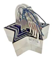Crate and Barrel Cookie Cutter Metal Stainless Star Set of 5