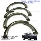 6inch Grey Fender Flares Off Road Nuts Fits Ford 4Dr Ranger Facelift Mk2 2016 17