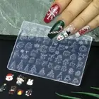 Winter Christmas Nail Carving Manicure Tool Snowflake Gel Stencils DIY