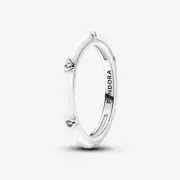 *BRAND NEW* Pandora ME 925 Sterling Silver Stones & White Enamel Ring 193089C01