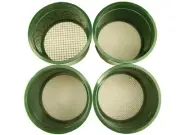 Stackable Plastic Sieve / 4 screens Classifying 1/4"-1/10"-1/30"-1/60" Mesh-Gold
