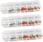 minkissy Shiny Nail Art Sequins Marble Slices Set Glitter Flakes for Party Wedding Special Occasions