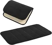 CANIGHT 2pcs Water Absorbent Doormats Thick Indoor Entrance Rugs Soft Memory Door Mats for Home Use Non Slip Floor Mats for Kitchen Bathroom