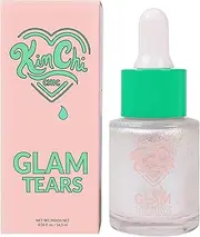 KimChi Chic Beauty Glam Tears Liquid Highlighter, Cheek Shimmer and Body Glitter, Sun-Kissed Glow, Pearlescent Finish, Vegan Makeup, Opal Highlighter, 0.56 fl oz
