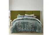 Accessorize Palm Leopard Green Cotton Quilt Cover Set Queen