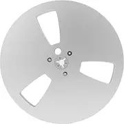 1/4 7 Inch Empty Tape Reel, Aluminum Alloy, 3 Holes, Empty Tape Reel, Universal Application for Reel to Reel Tape Player (Silver)