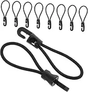 Generic 20pcs Elastic Bungee Cord with Hooks Heavy Duty Tent Rope and Luggage Tensioner for Securely Fastening Cargo Suitcases and Outdoor Gear Durable and Reliable Design