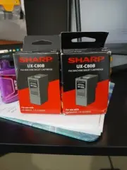 2 Sharp UX-C80B Black Fax Machine Inkjet Print Cartridges