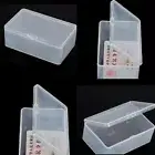 Square Plastic Clear Transparent With Lid Storage Box Collection Containers _d1