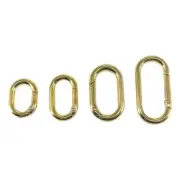 4Pcs Oval Clips Metal Spring Key Rings for Purse Strap and Handbag