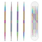 Dotting Tools,4 Pcs Professional Ball End Nail Art Tools Nail Art Multi-colored